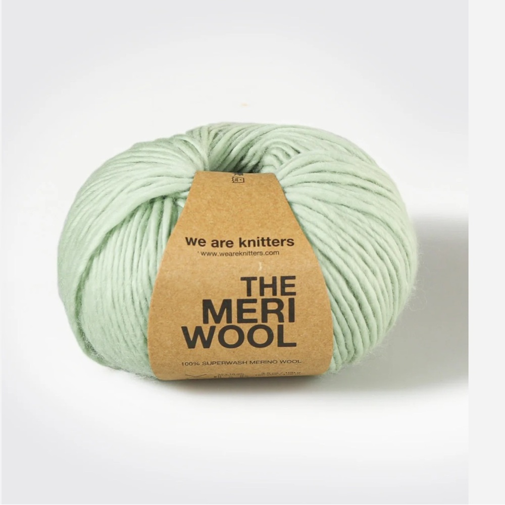We Are Knitters Meriwool Yarn in Sage Green x 11 balls